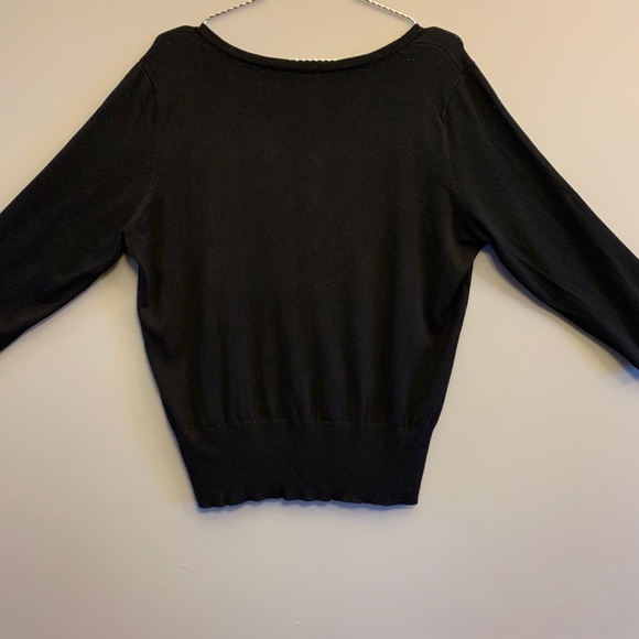 Black button up cardigan, Xl - Picture 2 of 6